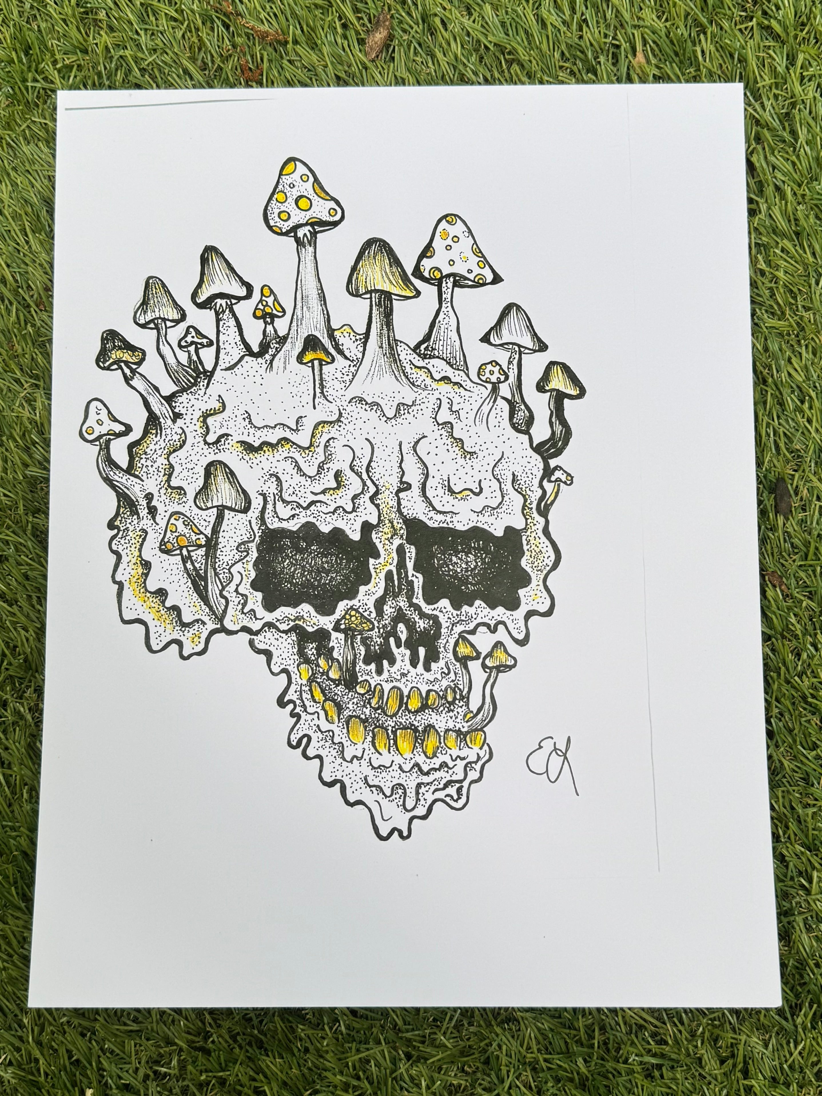 Mushroom Skull - Print